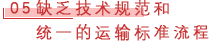05 缺乏技术规范和统一的运输标准流程.png