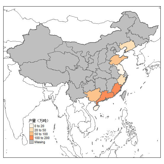 图2. 2018年中国牡蛎产量的空间分布.png